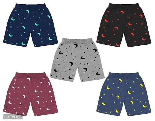 MONOHUNT Boys Printed Shorts Pack of 5 Multicolour