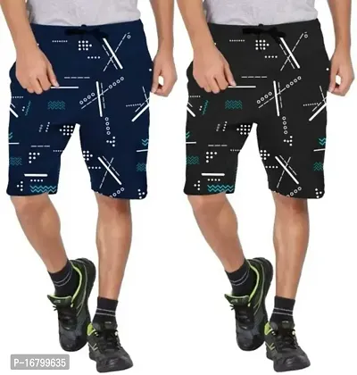 MONOHUNT Unisex Printed Multi Color Regular fit Shorts