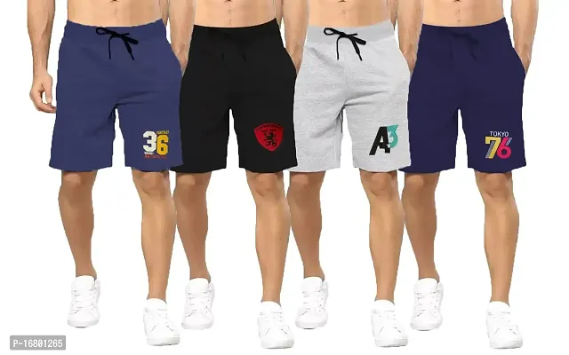 Mens 4 Pack emb Shorts (XXL, Multicolor)
