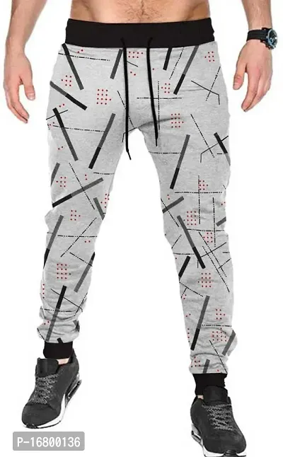 AOP Mens Track Pant (XL, Grey)