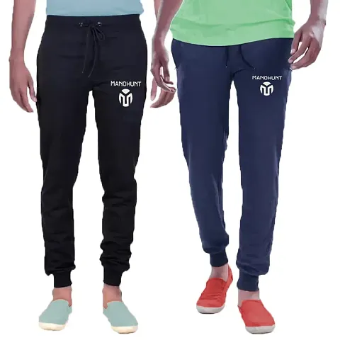 Trendy cotton blend track pants For Men 