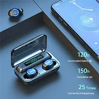 M9 New Wireless Earbuds Bluetooth 5.0 Headsets, IPX7 Waterproof 100H Playtime with Charging Case LED Battery Display, auriculares,3D Stereo Audio Full Touch Control Headset w/Mic-thumb3
