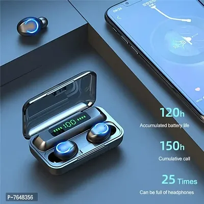 M9 New Wireless Earbuds Bluetooth 5.0 Headsets, IPX7 Waterproof 100H Playtime with Charging Case LED Battery Display, auriculares,3D Stereo Audio Full Touch Control Headset w/Mic-thumb4
