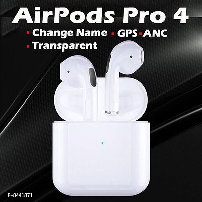 Air Pods Pro 4 Long Battery Life High Bass Level Supporting All Smart Phone  Device Truly Wireless In Ear Earbuds-thumb0
