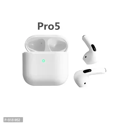 Air Pods Pro 5 Bluetooth V5.1 Headset Earbuds Airpods Neckband Compatible with Xiaomi, Lenovo, Apple, Oneplus, Redmi, Mi, Mivi, Dizo, Samsung, Sony, Gionee, Oppo, Boult, Vivo, Boat, Realme, Jbl, Noise-thumb4