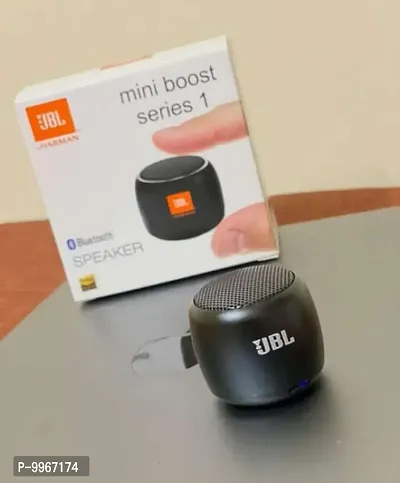 JBL High Quality Small body Big sound smart Mini Boost Bluetooth Speaker 5.0 Bluetooth Speaker(Black)....-thumb0