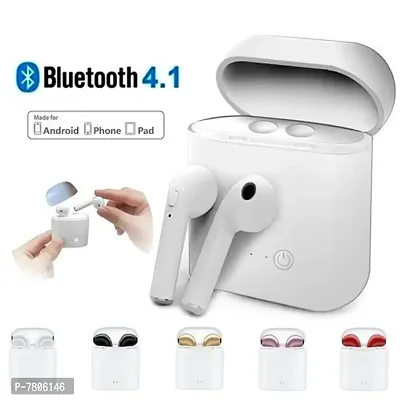 i12 TWINS EARBUDS true wireless Bluetooth Headset High Bass Level Supporting All Smart Phone  Device Enjoy seamless connectivity Bluetooth Airpods-thumb2