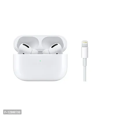 Airpod Pro With Wireless Charging Case Active Noise Cancellation Wireless Mobile Bluetooth 14 Hours Battery Backup Compatible With Android And Ios W-thumb3
