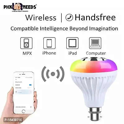 Wireless Bluetooth Led Music Bulb Colorful Lamp Built In Audio Speaker-thumb3