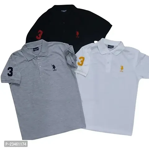 New Launched Mens Polo Matty Tshirts In Pack Of 3