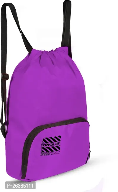 Beautiful Grey Cannon Backpack Drawstring Bags Suitable For Gym Sports Yoga With 19 L Storage Capacity