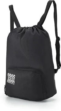 Beautiful Black Cannon Backpack Drawstring Bags Suitable For Gym Sports Yoga With 19 L Storage Capacity-thumb2