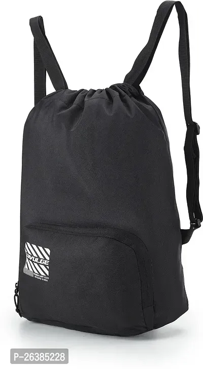 Beautiful Black Cannon Backpack Drawstring Bags Suitable For Gym Sports Yoga With 19 L Storage Capacity-thumb3