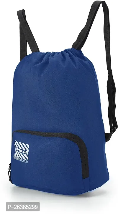 Beautiful Blue Cannon Backpack Drawstring Bags Suitable For Gym Sports Yoga With 19 L Storage Capacity-thumb2