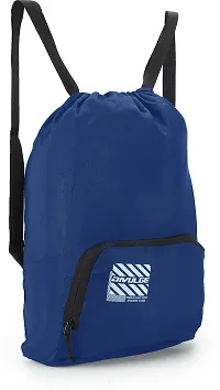 Beautiful Blue Cannon Backpack Drawstring Bags Suitable For Gym Sports Yoga With 19 L Storage Capacity-thumb2