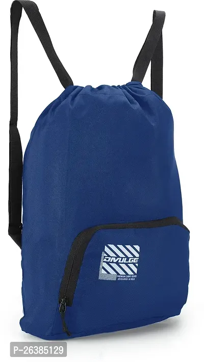 Beautiful Blue Cannon Backpack Drawstring Bags Suitable For Gym Sports Yoga With 19 L Storage Capacity-thumb3