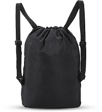 Beautiful Black Cannon Backpack Drawstring Bags Suitable For Gym Sports Yoga With 19 L Storage Capacity-thumb3