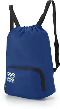 Beautiful Blue Cannon Backpack Drawstring Bags Suitable For Gym Sports Yoga With 19 L Storage Capacity-thumb1