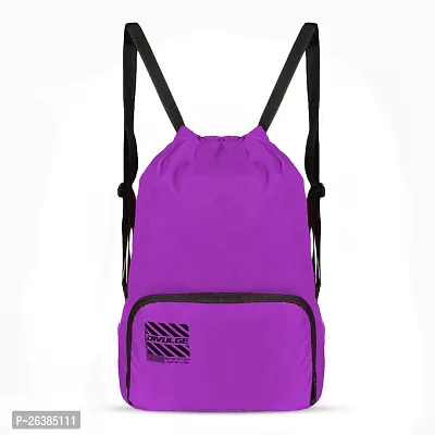 Beautiful Grey Cannon Backpack Drawstring Bags Suitable For Gym Sports Yoga With 19 L Storage Capacity-thumb2