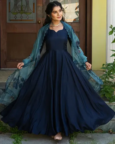 Must Have Taffeta Silk Ethnic Gowns 