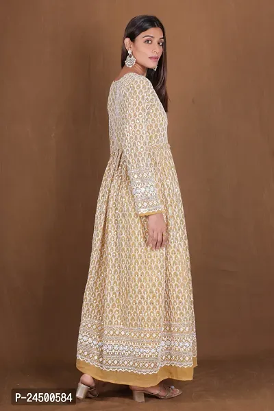 Stylish Embroidered Georgette Gown-thumb5