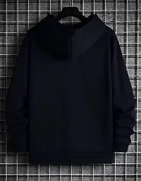 CALM DOWN Full Sleeve Printed Women Hoodie Sweatshirt (Small, BlackRed)-thumb1