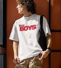 Calm Down Round Neck Oversized Printed TheBoys T-shirt for Men-thumb2