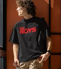 Calm Down Round Neck Oversized Printed TheBoys T-shirt for Men-thumb3