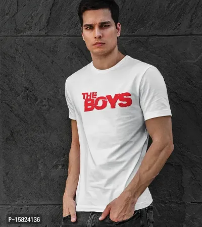 Calm Down Round Neck Oversized Printed TheBoys T-shirt for Men