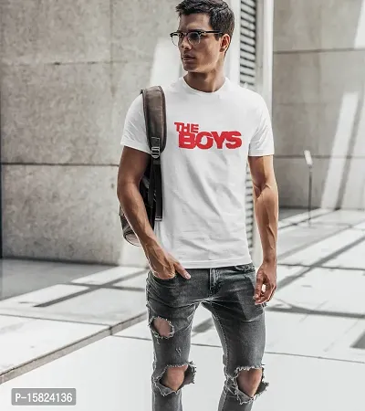 Calm Down Round Neck Oversized Printed TheBoys T-shirt for Men-thumb4