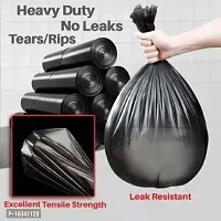 Premium Oxo - Biodegradable Garbage Bags 19 X 21 Inches (Medium) 90 Bags (3 Rolls) Dustbin Bag/Trash Bag - Black Color-thumb1