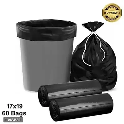 Garbage Black Garbage Dust Bin Bags - Small 15 L,60 Bags