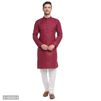 Banity Bey Cotton Blend Ethnic Straight Kurta for Men-thumb0