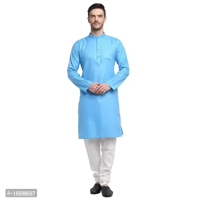 Banity Bey Cotton Blend Ethnic Straight Kurta for Men-thumb0