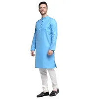 Banity Bey Cotton Blend Ethnic Straight Kurta for Men-thumb2