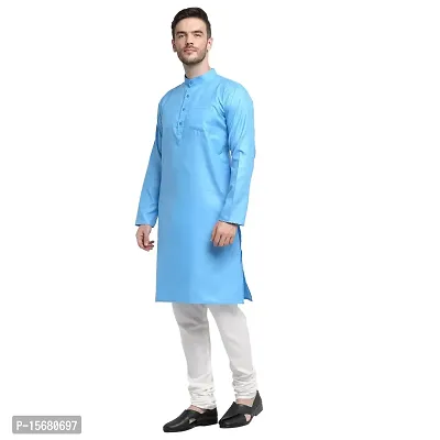 Banity Bey Cotton Blend Ethnic Straight Kurta for Men-thumb3