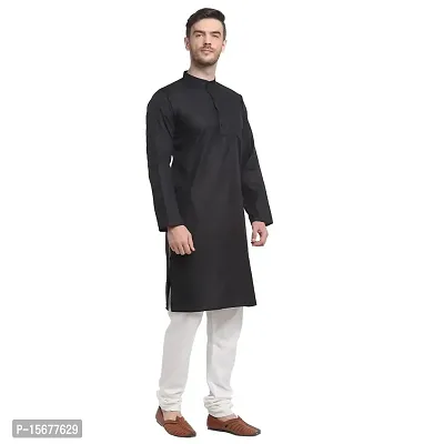 Banity Bey Cotton Blend Ethnic Straight Kurta for Men-thumb3