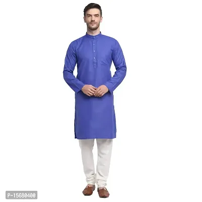 Banity Bey Cotton Blend Ethnic Straight Kurta for Men-thumb0