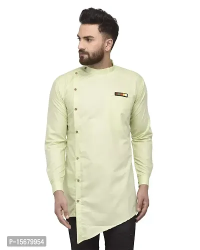 Banity Bey Men's Cotton Blend Regular Fit Kurta |Soft and Comfortable Kurta | Designer Kurta Special for Mens