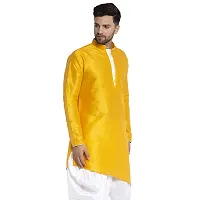 Classic Silk Blend Solid Kurtas for Men-thumb1