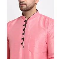 Classic Silk Blend Solid Kurtas for Men-thumb1