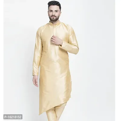 Classic Silk Blend Solid Kurtas for Men-thumb0