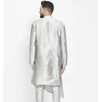 Classic Silk Blend Solid Kurtas for Men-thumb2