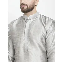 Classic Silk Blend Solid Kurtas for Men-thumb1