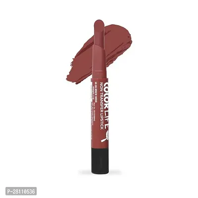 Non Transfer Water Proof Long Lasting Matte Lipstick Brick Wine-thumb0