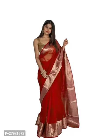 Classic Organza Saree with Blouse piece