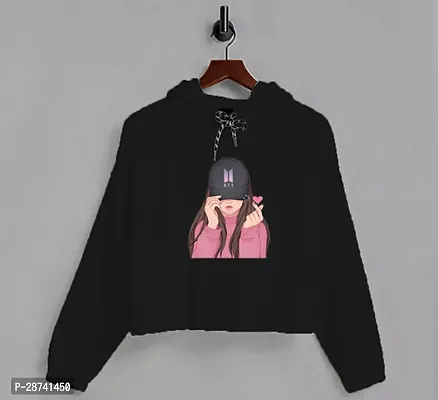 Womens Printed Hoodies Collection Black colored-thumb0
