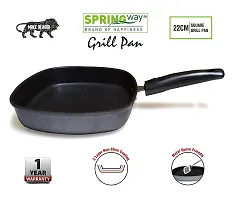 SPRINGWAY - Brand of Happiness? | Non Stick Aluminium Grill Pan 22cm, Black, 1 Piece-thumb1