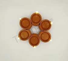 Tedtech LED E-Diya Candles (Brown) - Set of 6-thumb1