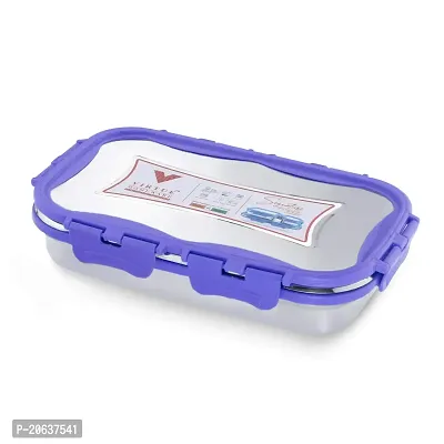 VIRTUE HOMEWARE Stainless Steel Lunch Box Set -1 Violet Container (925ml)|Dishwasher Safe|Air Tight Container lids  Leakage Proof Tiffin Box|Office School Travel Picnic Lunch Box-thumb0